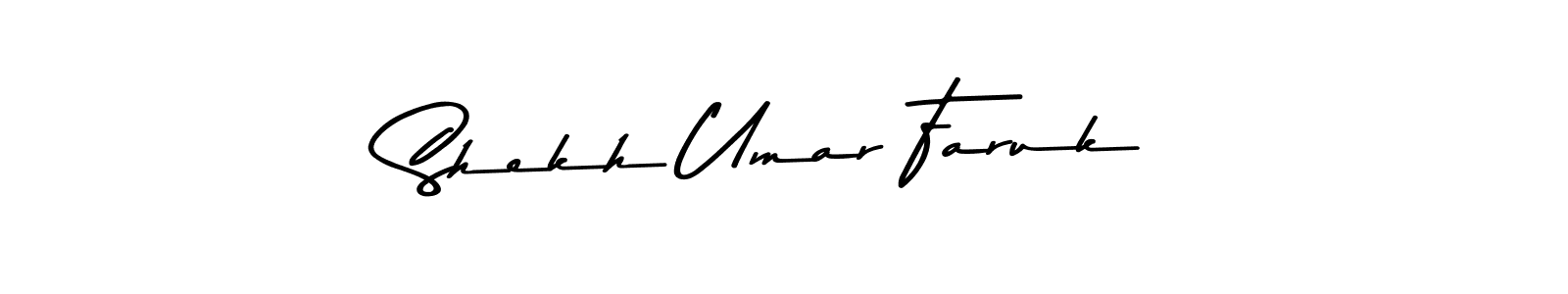Create a beautiful signature design for name Shekh Umar Faruk. With this signature (Asem Kandis PERSONAL USE) fonts, you can make a handwritten signature for free. Shekh Umar Faruk signature style 9 images and pictures png