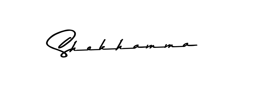 Create a beautiful signature design for name Shekhamma. With this signature (Asem Kandis PERSONAL USE) fonts, you can make a handwritten signature for free. Shekhamma signature style 9 images and pictures png