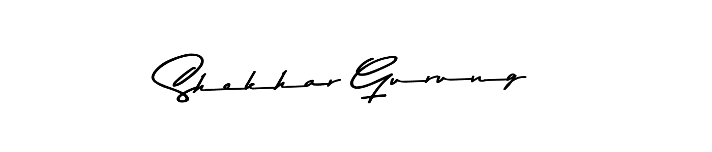 Create a beautiful signature design for name Shekhar Gurung. With this signature (Asem Kandis PERSONAL USE) fonts, you can make a handwritten signature for free. Shekhar Gurung signature style 9 images and pictures png