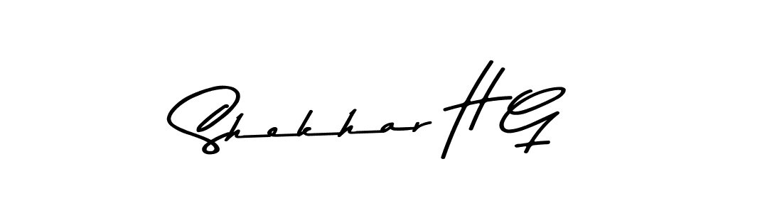 How to make Shekhar H G signature? Asem Kandis PERSONAL USE is a professional autograph style. Create handwritten signature for Shekhar H G name. Shekhar H G signature style 9 images and pictures png