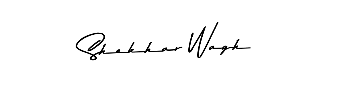 How to make Shekhar Wagh name signature. Use Asem Kandis PERSONAL USE style for creating short signs online. This is the latest handwritten sign. Shekhar Wagh signature style 9 images and pictures png
