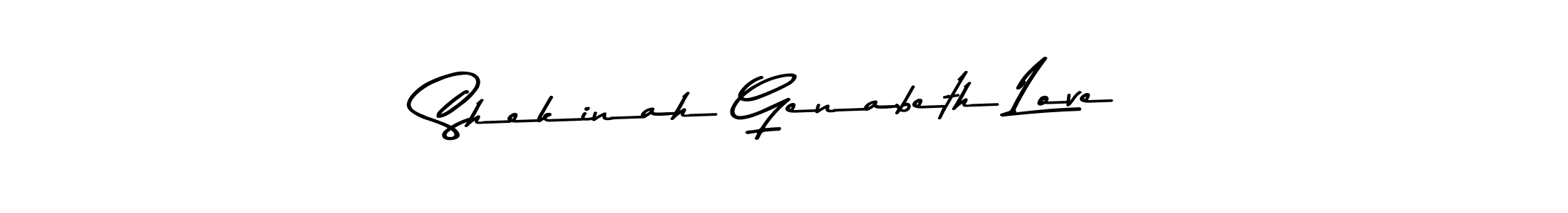 Also You can easily find your signature by using the search form. We will create Shekinah Genabeth Love name handwritten signature images for you free of cost using Asem Kandis PERSONAL USE sign style. Shekinah Genabeth Love signature style 9 images and pictures png