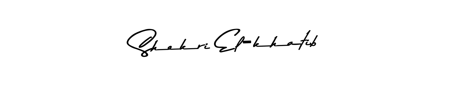 Use a signature maker to create a handwritten signature online. With this signature software, you can design (Asem Kandis PERSONAL USE) your own signature for name Shekri El-khatib. Shekri El-khatib signature style 9 images and pictures png