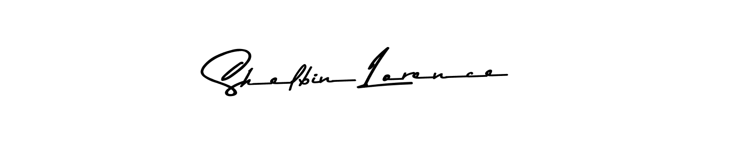 Create a beautiful signature design for name Shelbin Lorence. With this signature (Asem Kandis PERSONAL USE) fonts, you can make a handwritten signature for free. Shelbin Lorence signature style 9 images and pictures png