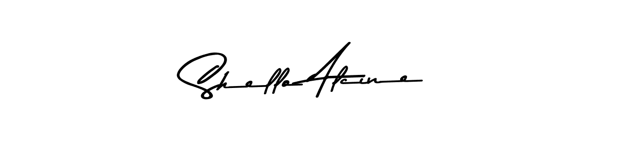 Design your own signature with our free online signature maker. With this signature software, you can create a handwritten (Asem Kandis PERSONAL USE) signature for name Shello Alcine. Shello Alcine signature style 9 images and pictures png