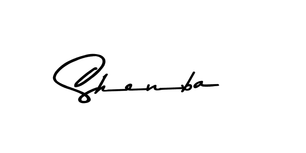Make a beautiful signature design for name Shenba. With this signature (Asem Kandis PERSONAL USE) style, you can create a handwritten signature for free. Shenba signature style 9 images and pictures png