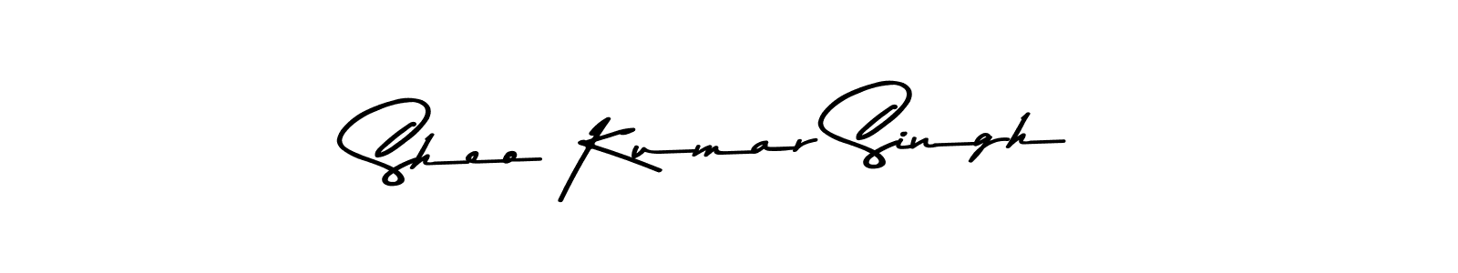 How to make Sheo Kumar Singh name signature. Use Asem Kandis PERSONAL USE style for creating short signs online. This is the latest handwritten sign. Sheo Kumar Singh signature style 9 images and pictures png