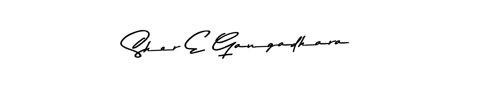 Asem Kandis PERSONAL USE is a professional signature style that is perfect for those who want to add a touch of class to their signature. It is also a great choice for those who want to make their signature more unique. Get Sher E Gangadhara name to fancy signature for free. Sher E Gangadhara signature style 9 images and pictures png