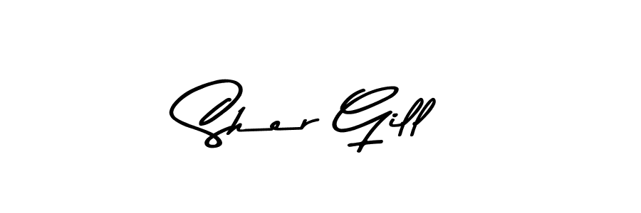 Also You can easily find your signature by using the search form. We will create Sher Gill name handwritten signature images for you free of cost using Asem Kandis PERSONAL USE sign style. Sher Gill signature style 9 images and pictures png