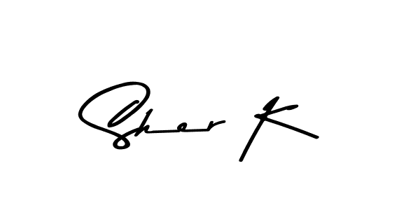 Asem Kandis PERSONAL USE is a professional signature style that is perfect for those who want to add a touch of class to their signature. It is also a great choice for those who want to make their signature more unique. Get Sher K name to fancy signature for free. Sher K signature style 9 images and pictures png