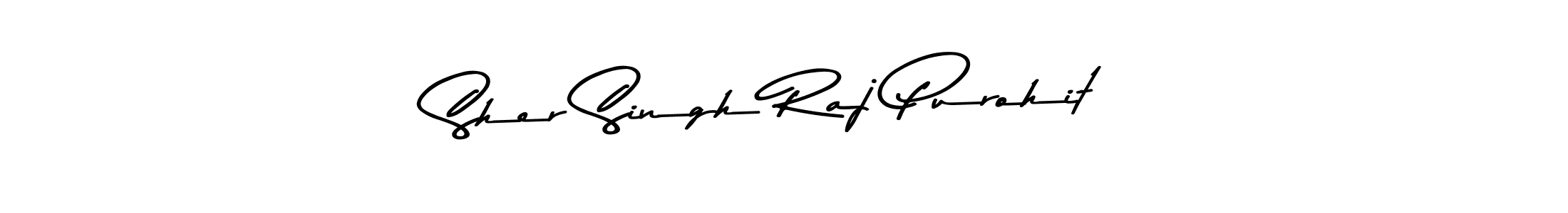 Sher Singh Raj Purohit stylish signature style. Best Handwritten Sign (Asem Kandis PERSONAL USE) for my name. Handwritten Signature Collection Ideas for my name Sher Singh Raj Purohit. Sher Singh Raj Purohit signature style 9 images and pictures png