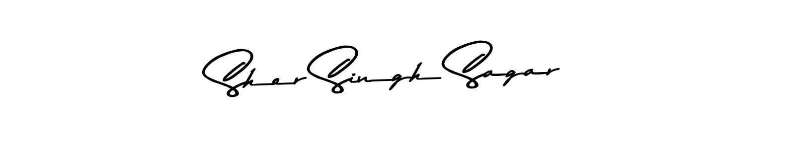 Use a signature maker to create a handwritten signature online. With this signature software, you can design (Asem Kandis PERSONAL USE) your own signature for name Sher Singh Sagar. Sher Singh Sagar signature style 9 images and pictures png