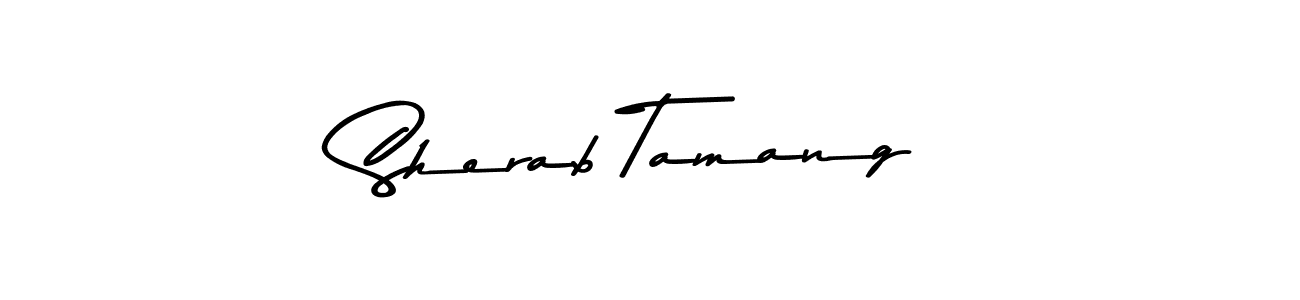 Sherab Tamang stylish signature style. Best Handwritten Sign (Asem Kandis PERSONAL USE) for my name. Handwritten Signature Collection Ideas for my name Sherab Tamang. Sherab Tamang signature style 9 images and pictures png