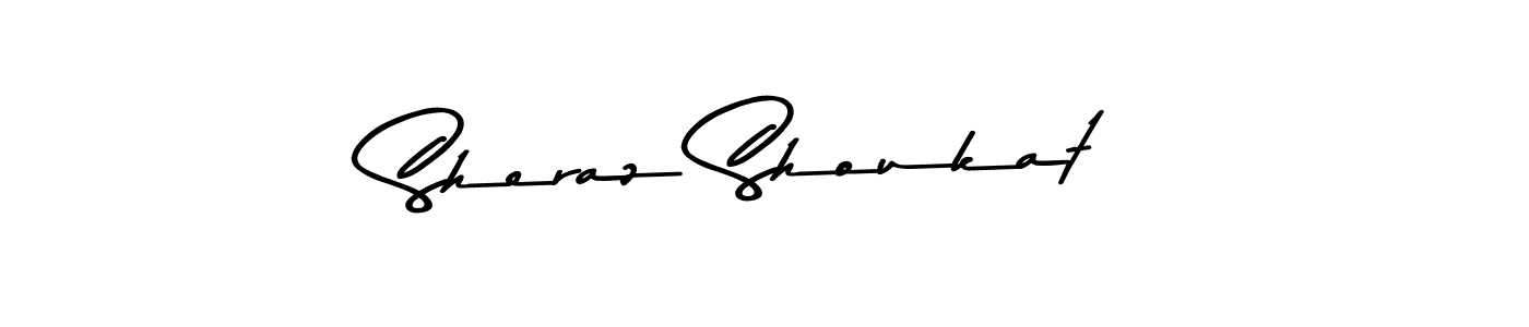 Design your own signature with our free online signature maker. With this signature software, you can create a handwritten (Asem Kandis PERSONAL USE) signature for name Sheraz Shoukat. Sheraz Shoukat signature style 9 images and pictures png