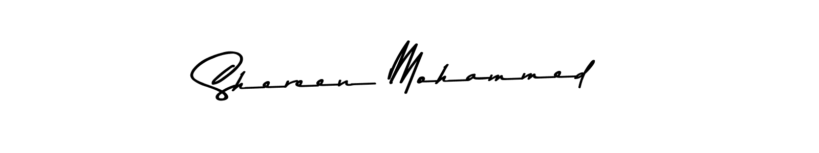 Create a beautiful signature design for name Shereen Mohammed. With this signature (Asem Kandis PERSONAL USE) fonts, you can make a handwritten signature for free. Shereen Mohammed signature style 9 images and pictures png