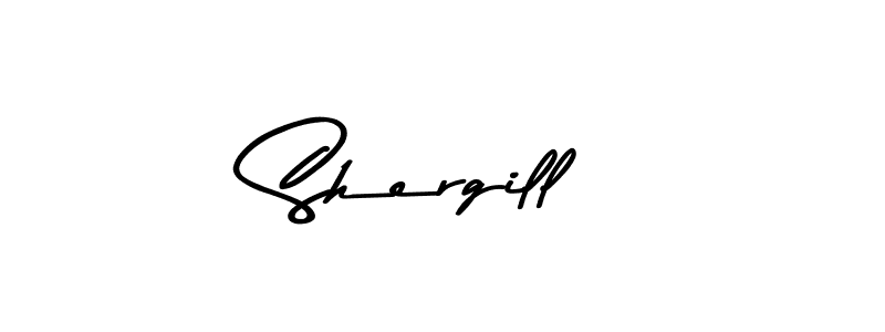 Make a beautiful signature design for name Shergill. Use this online signature maker to create a handwritten signature for free. Shergill signature style 9 images and pictures png