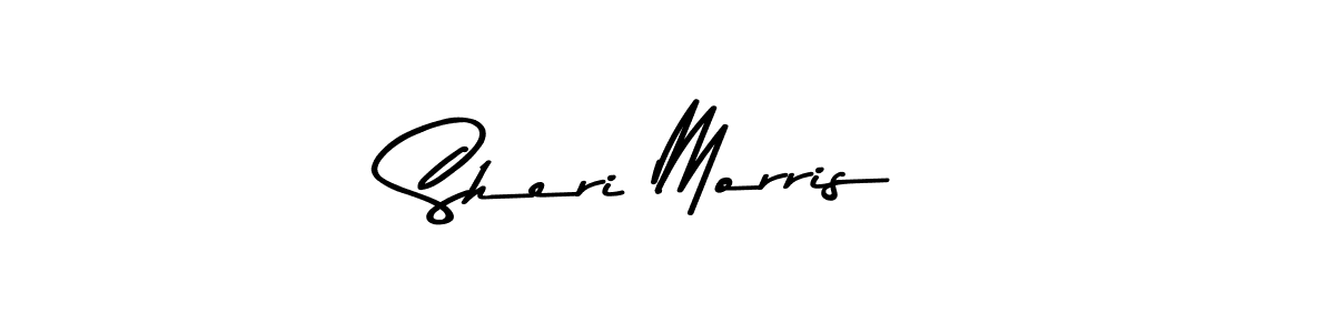 How to make Sheri Morris name signature. Use Asem Kandis PERSONAL USE style for creating short signs online. This is the latest handwritten sign. Sheri Morris signature style 9 images and pictures png