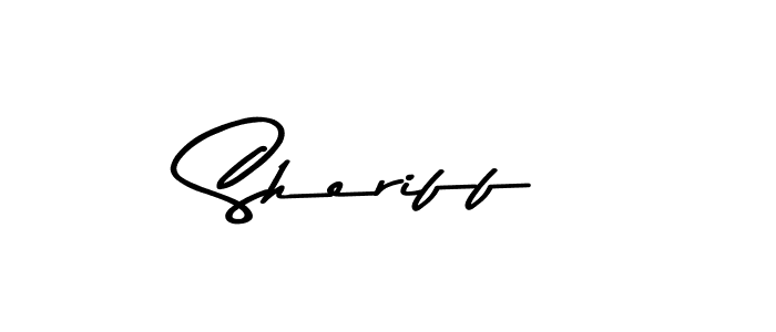 Design your own signature with our free online signature maker. With this signature software, you can create a handwritten (Asem Kandis PERSONAL USE) signature for name Sheriff. Sheriff signature style 9 images and pictures png