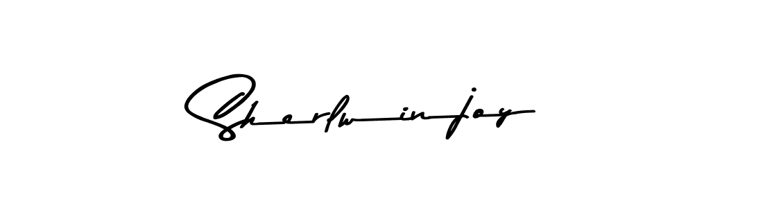 Sherlwinjoy stylish signature style. Best Handwritten Sign (Asem Kandis PERSONAL USE) for my name. Handwritten Signature Collection Ideas for my name Sherlwinjoy. Sherlwinjoy signature style 9 images and pictures png