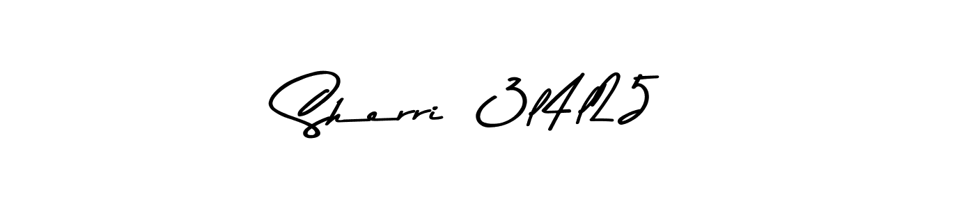 Make a beautiful signature design for name Sherri  3l4l25. With this signature (Asem Kandis PERSONAL USE) style, you can create a handwritten signature for free. Sherri  3l4l25 signature style 9 images and pictures png