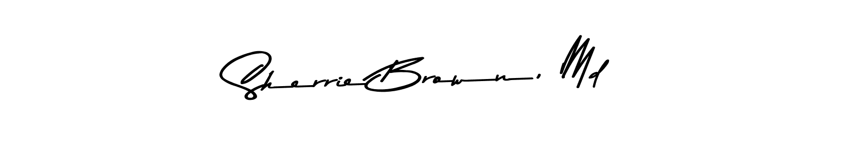 Similarly Asem Kandis PERSONAL USE is the best handwritten signature design. Signature creator online .You can use it as an online autograph creator for name Sherrie Brown, Md. Sherrie Brown, Md signature style 9 images and pictures png