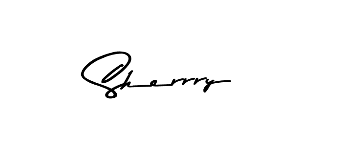 Make a beautiful signature design for name Sherrry. With this signature (Asem Kandis PERSONAL USE) style, you can create a handwritten signature for free. Sherrry signature style 9 images and pictures png