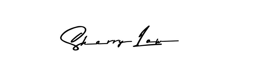 Sherry Low stylish signature style. Best Handwritten Sign (Asem Kandis PERSONAL USE) for my name. Handwritten Signature Collection Ideas for my name Sherry Low. Sherry Low signature style 9 images and pictures png