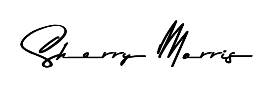 A stylish, flowing autograph style designed for name Sherry Morris using Asem Kandis PERSONAL USE typography. Perfect for digital creative projects. Sherry Morris signature style 9 images and pictures png