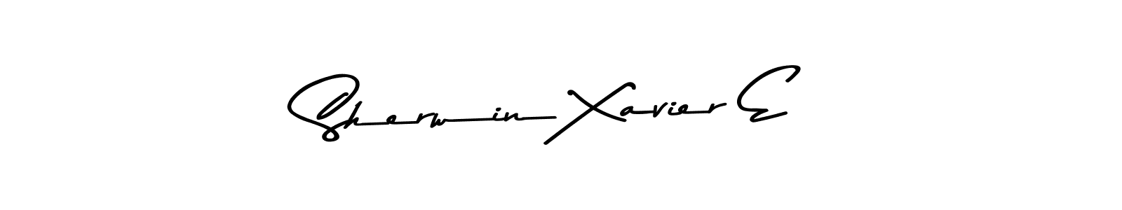 Also You can easily find your signature by using the search form. We will create Sherwin Xavier E name handwritten signature images for you free of cost using Asem Kandis PERSONAL USE sign style. Sherwin Xavier E signature style 9 images and pictures png