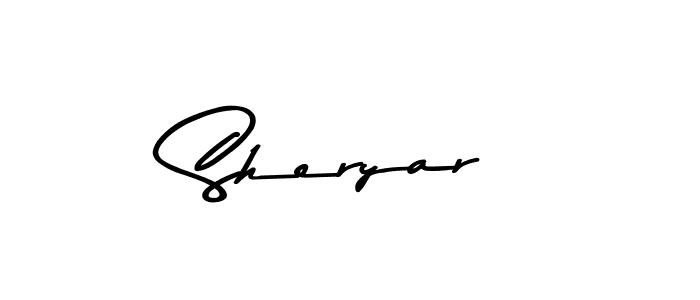 Design your own signature with our free online signature maker. With this signature software, you can create a handwritten (Asem Kandis PERSONAL USE) signature for name Sheryar. Sheryar signature style 9 images and pictures png