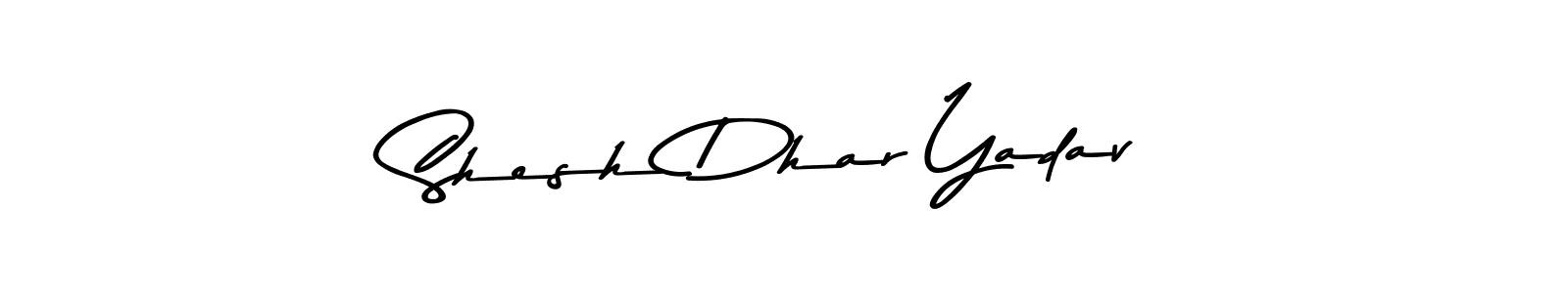 Make a beautiful signature design for name Shesh Dhar Yadav. With this signature (Asem Kandis PERSONAL USE) style, you can create a handwritten signature for free. Shesh Dhar Yadav signature style 9 images and pictures png