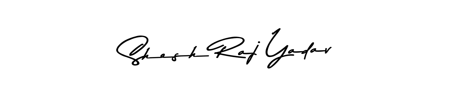 Make a beautiful signature design for name Shesh Raj Yadav. With this signature (Asem Kandis PERSONAL USE) style, you can create a handwritten signature for free. Shesh Raj Yadav signature style 9 images and pictures png