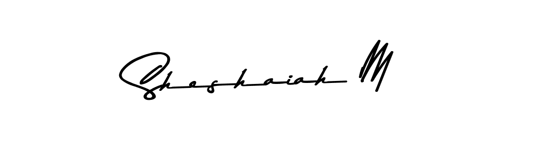 Sheshaiah M stylish signature style. Best Handwritten Sign (Asem Kandis PERSONAL USE) for my name. Handwritten Signature Collection Ideas for my name Sheshaiah M. Sheshaiah M signature style 9 images and pictures png