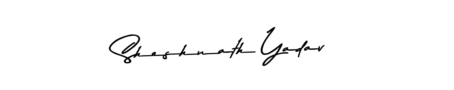 The best way (Asem Kandis PERSONAL USE) to make a short signature is to pick only two or three words in your name. The name Sheshnath Yadav include a total of six letters. For converting this name. Sheshnath Yadav signature style 9 images and pictures png