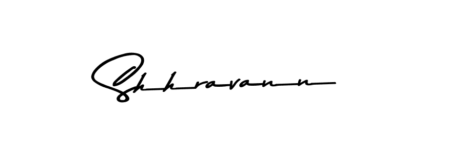 How to make Shhravann name signature. Use Asem Kandis PERSONAL USE style for creating short signs online. This is the latest handwritten sign. Shhravann signature style 9 images and pictures png