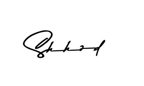 Create a beautiful signature design for name Shhzd. With this signature (Asem Kandis PERSONAL USE) fonts, you can make a handwritten signature for free. Shhzd signature style 9 images and pictures png