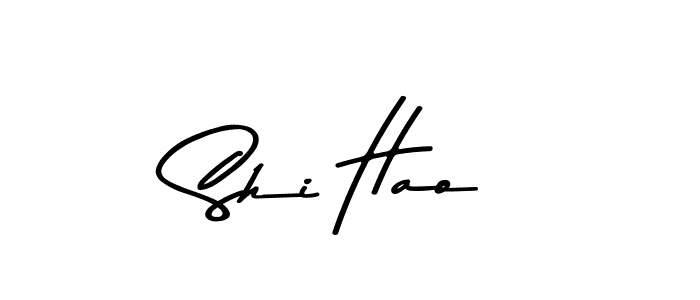 How to make Shi Hao name signature. Use Asem Kandis PERSONAL USE style for creating short signs online. This is the latest handwritten sign. Shi Hao signature style 9 images and pictures png