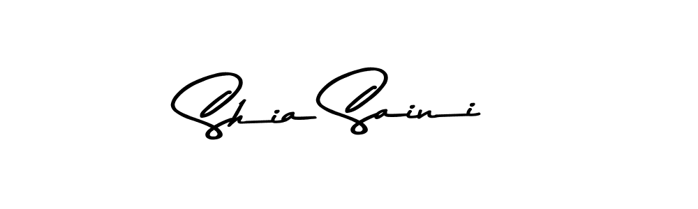 Shia Saini stylish signature style. Best Handwritten Sign (Asem Kandis PERSONAL USE) for my name. Handwritten Signature Collection Ideas for my name Shia Saini. Shia Saini signature style 9 images and pictures png