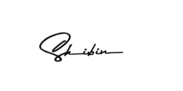 How to make Shibin name signature. Use Asem Kandis PERSONAL USE style for creating short signs online. This is the latest handwritten sign. Shibin signature style 9 images and pictures png