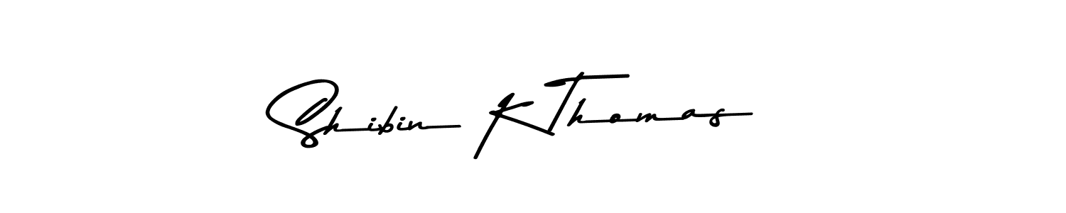 Shibin K Thomas stylish signature style. Best Handwritten Sign (Asem Kandis PERSONAL USE) for my name. Handwritten Signature Collection Ideas for my name Shibin K Thomas. Shibin K Thomas signature style 9 images and pictures png