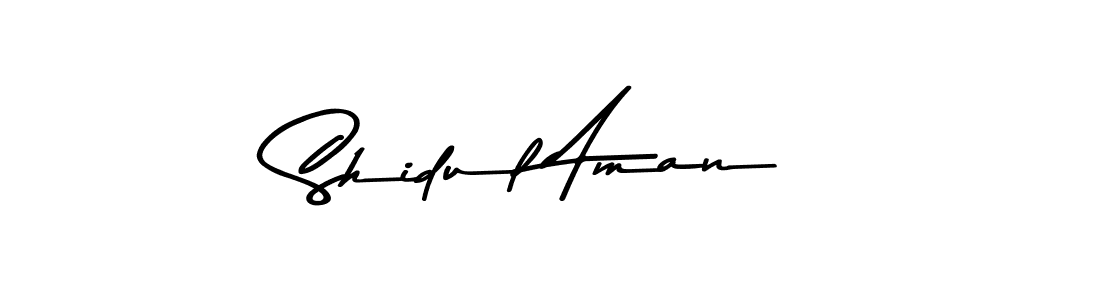 Make a beautiful signature design for name Shidul Aman. With this signature (Asem Kandis PERSONAL USE) style, you can create a handwritten signature for free. Shidul Aman signature style 9 images and pictures png