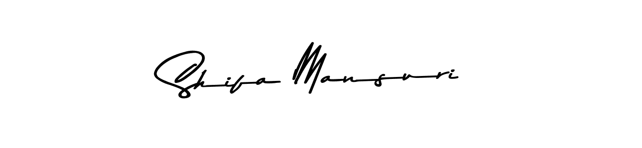 Shifa Mansuri stylish signature style. Best Handwritten Sign (Asem Kandis PERSONAL USE) for my name. Handwritten Signature Collection Ideas for my name Shifa Mansuri. Shifa Mansuri signature style 9 images and pictures png