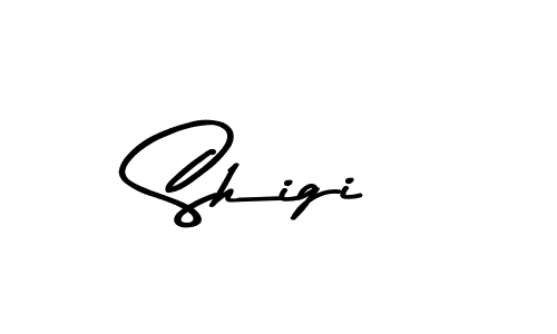 You should practise on your own different ways (Asem Kandis PERSONAL USE) to write your name (Shigi) in signature. don't let someone else do it for you. Shigi signature style 9 images and pictures png
