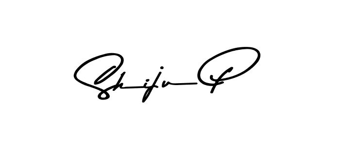 Use a signature maker to create a handwritten signature online. With this signature software, you can design (Asem Kandis PERSONAL USE) your own signature for name Shiju P. Shiju P signature style 9 images and pictures png