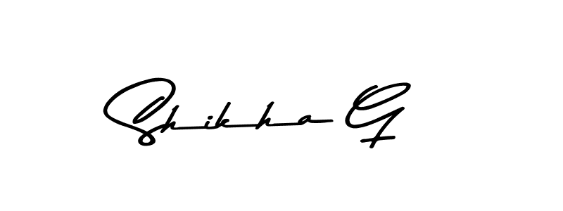 if you are searching for the best signature style for your name Shikha G. so please give up your signature search. here we have designed multiple signature styles  using Asem Kandis PERSONAL USE. Shikha G signature style 9 images and pictures png