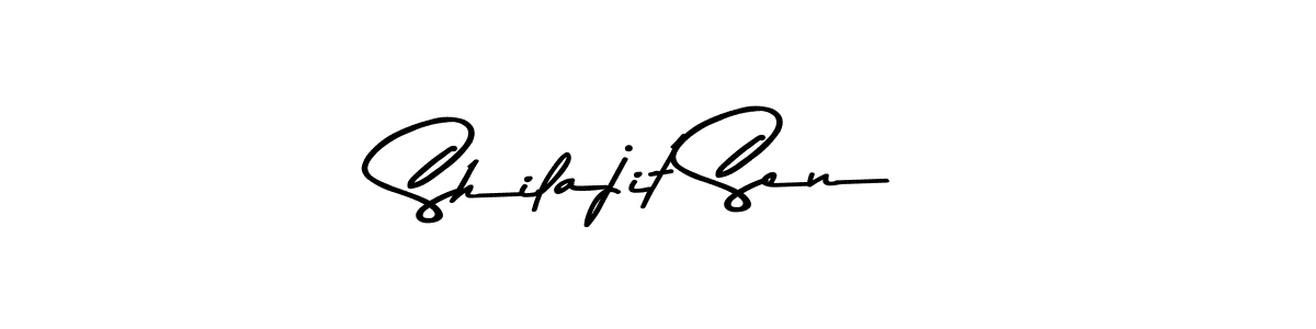 Create a beautiful signature design for name Shilajit Sen. With this signature (Asem Kandis PERSONAL USE) fonts, you can make a handwritten signature for free. Shilajit Sen signature style 9 images and pictures png