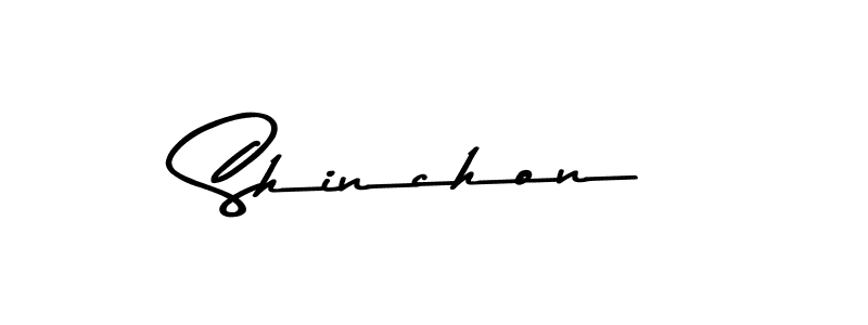 Create a beautiful signature design for name Shinchon. With this signature (Asem Kandis PERSONAL USE) fonts, you can make a handwritten signature for free. Shinchon signature style 9 images and pictures png