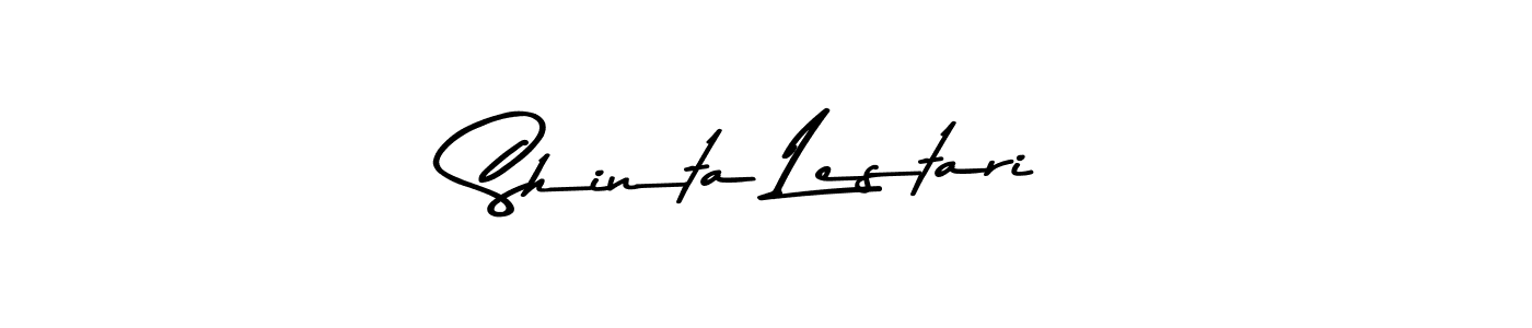 Use a signature maker to create a handwritten signature online. With this signature software, you can design (Asem Kandis PERSONAL USE) your own signature for name Shinta Lestari. Shinta Lestari signature style 9 images and pictures png