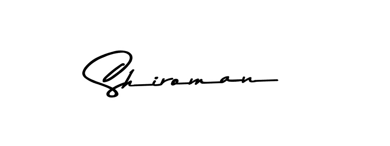 Use a signature maker to create a handwritten signature online. With this signature software, you can design (Asem Kandis PERSONAL USE) your own signature for name Shiroman. Shiroman signature style 9 images and pictures png
