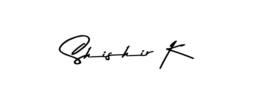 Design your own signature with our free online signature maker. With this signature software, you can create a handwritten (Asem Kandis PERSONAL USE) signature for name Shishir K. Shishir K signature style 9 images and pictures png